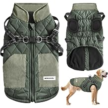 Warm Dog Coats Pet Clothes, Waterproof Dogs Jacket Reflective Pet Outfits Winter Dog Cold Weather Coat Cozy Snow Jackets Vest for Small Medium Large Dogs Puppy Doggie
