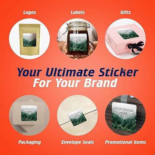 Vista 383 de DayStar Custom Signs & Design - 100 adhesivos de vinilo personalizables, con texto, imagen, diseño y logotipo; adhesivos para logotipo de embalaje