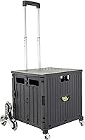 Vista 7 de dbest Products Quik Cart - Cajón rodante extendido de cuatro ruedas para profesores, con asiento con puertas dobles accesibles, cesta plegable