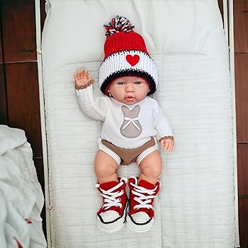 Amazon.com: Handmade Custom Crochet Baby Booties & Beanie