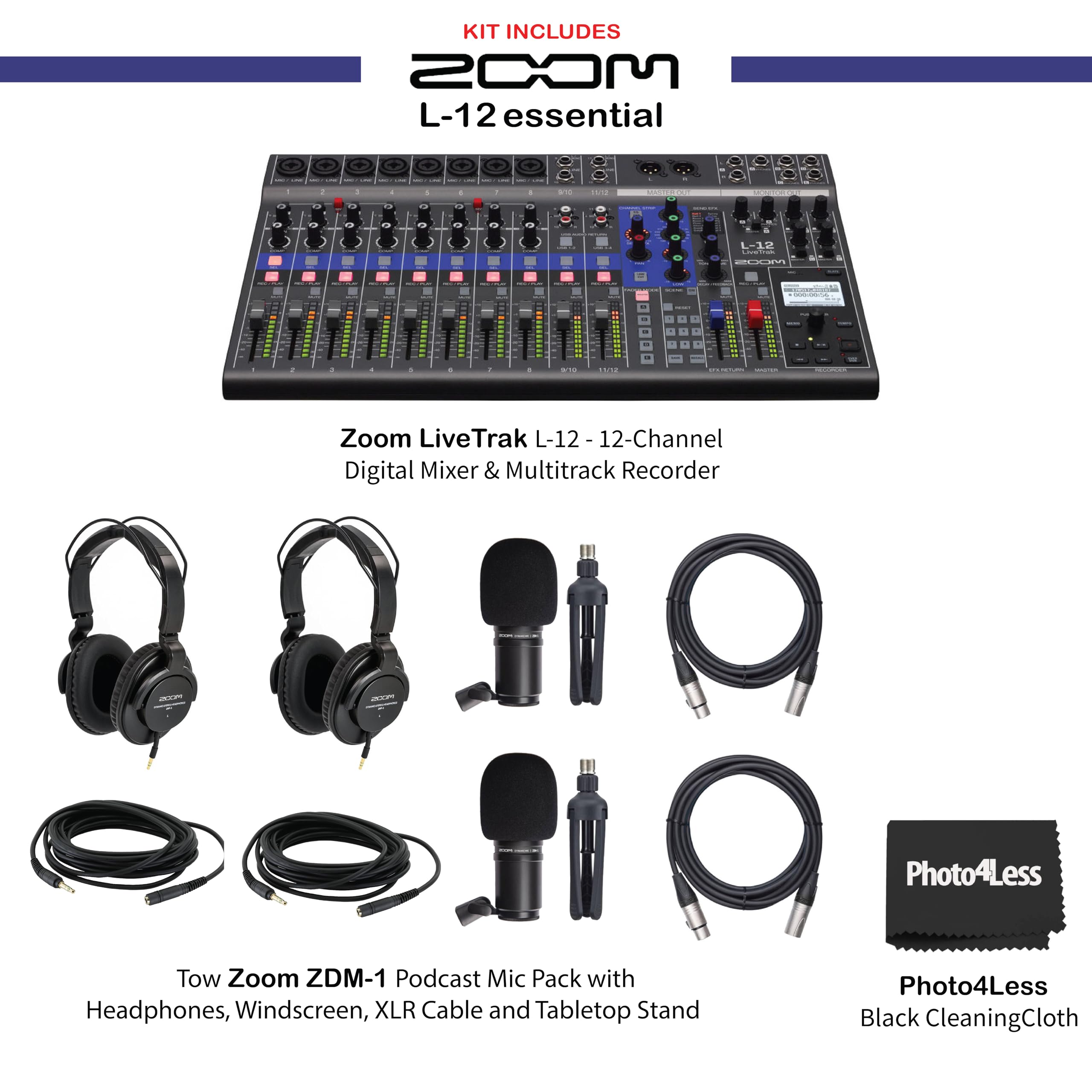 Amazon.com: Zoom LiveTrak L-12 Digital Mixer & Multitrack Recorder
