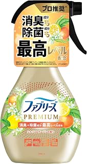 Febreze 除臭喷雾 PREMIUM 除臭+除菌成分最高等级配方 衣服・布制品用除臭剂 柑橘&花园香气 主体 370毫升