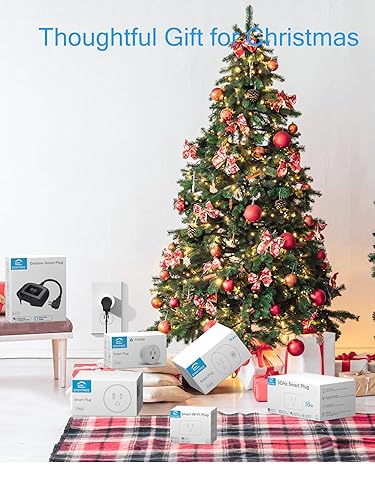 Vista 9 de EIGHTREE Smart Plug 2025 Upgrade to 15A, Bluetooth & Wi-Fi Outlet Plug Dual Connection, Voice Control, Remote Control Outlet Timer Indoor, Smart