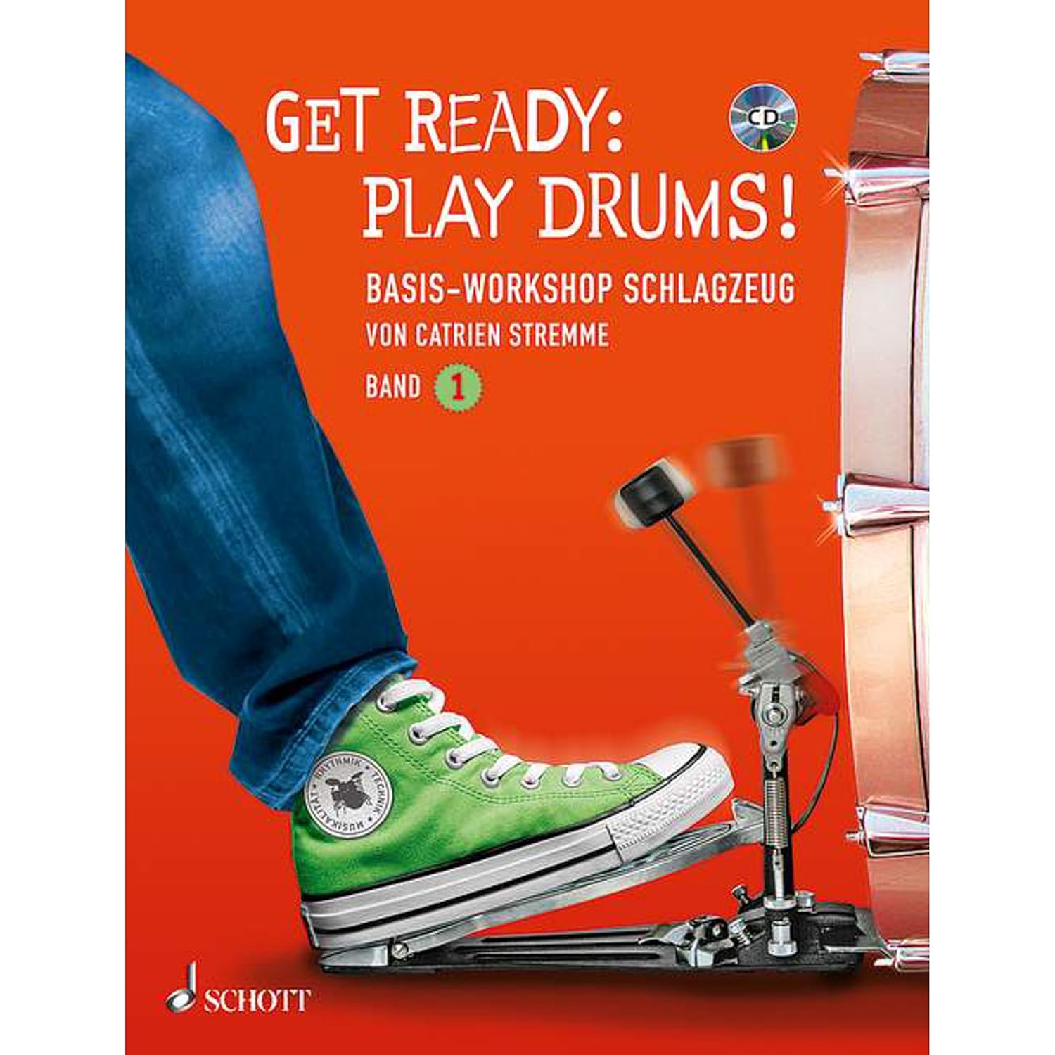 GET READY PLAY DRUMS! BAND 1 PERCUSSIONS +CD HUBERT_CATR