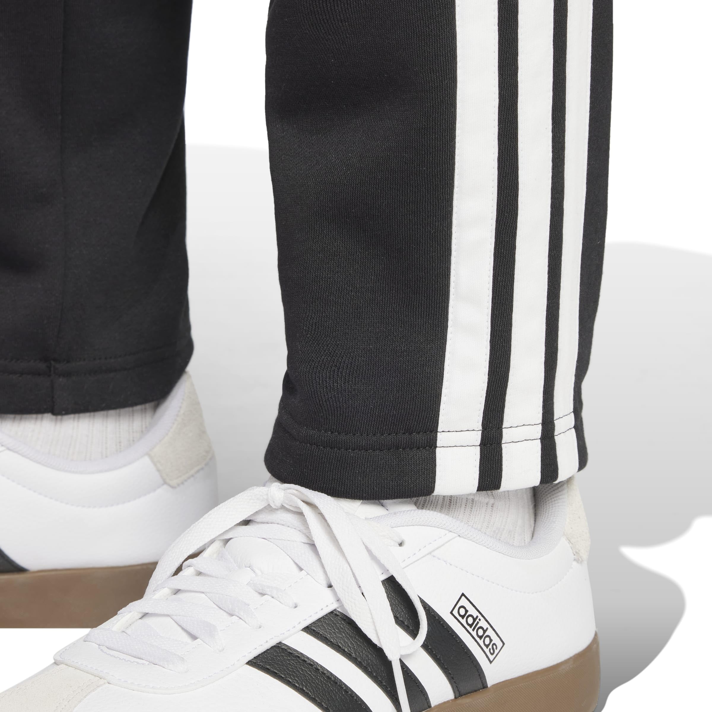 adidas Essentials 3-Stripes Fleece Open Hem Pants - Pantalones Hombre