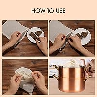 Vista 4 de Paquete de 12 bolsas de sopa reutilizables, bolsa de filtro de especias para alimentos de cocina, 10 x 8 pulgadas