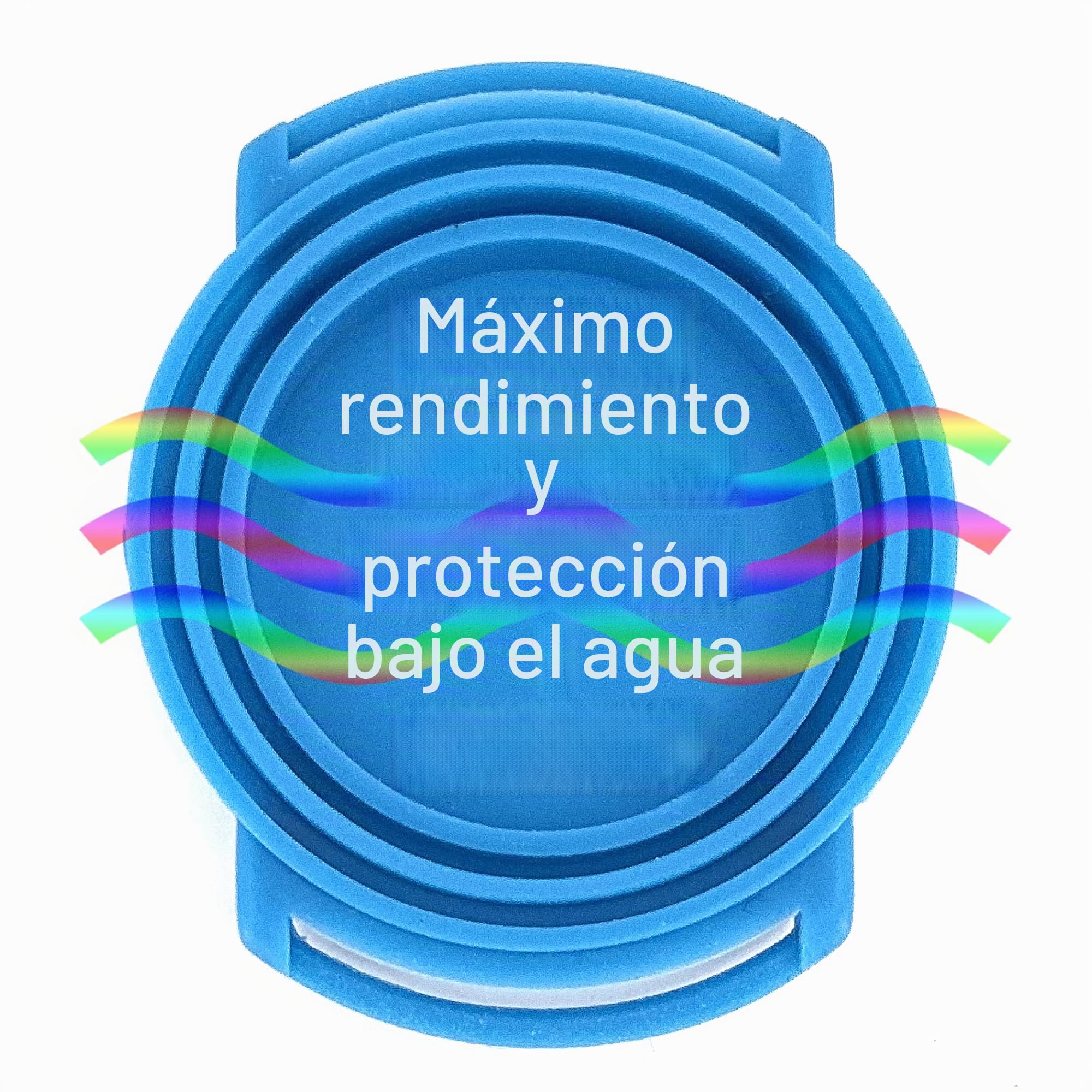 Libre Shield Freestyle Brazalete 2 para Freestyle Libre 1 y 2 14 días: hasta 30 pulgadas, ajustable, flexible, protección del transmisor, protector de sensor, no más parches adhesivos (Acuario)