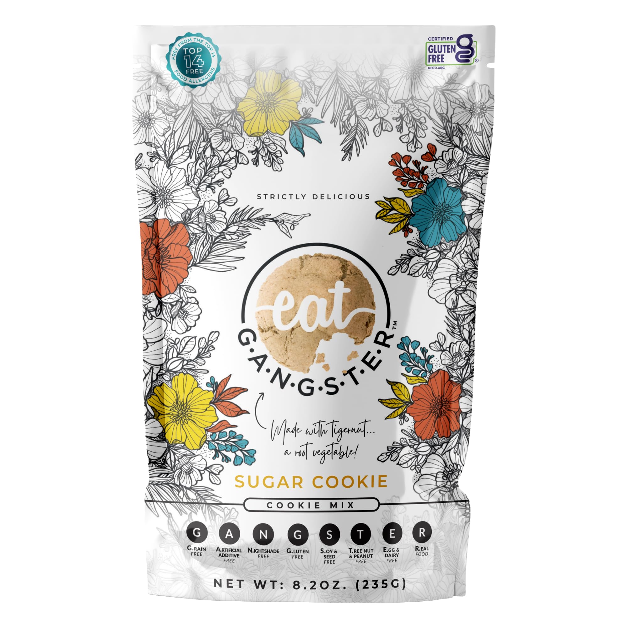 eat G.A.N.G.S.T.E.R. Sugar Cookie Mix - Allergy-Friendly Baking Mix, Grain-Free, No Dairy, Nuts, Gluten, Dairy - For Paleo & AIP Diets, Bake Cookies, Cut-Outs, Fruit Crumbles, Pie Crust & S'mores