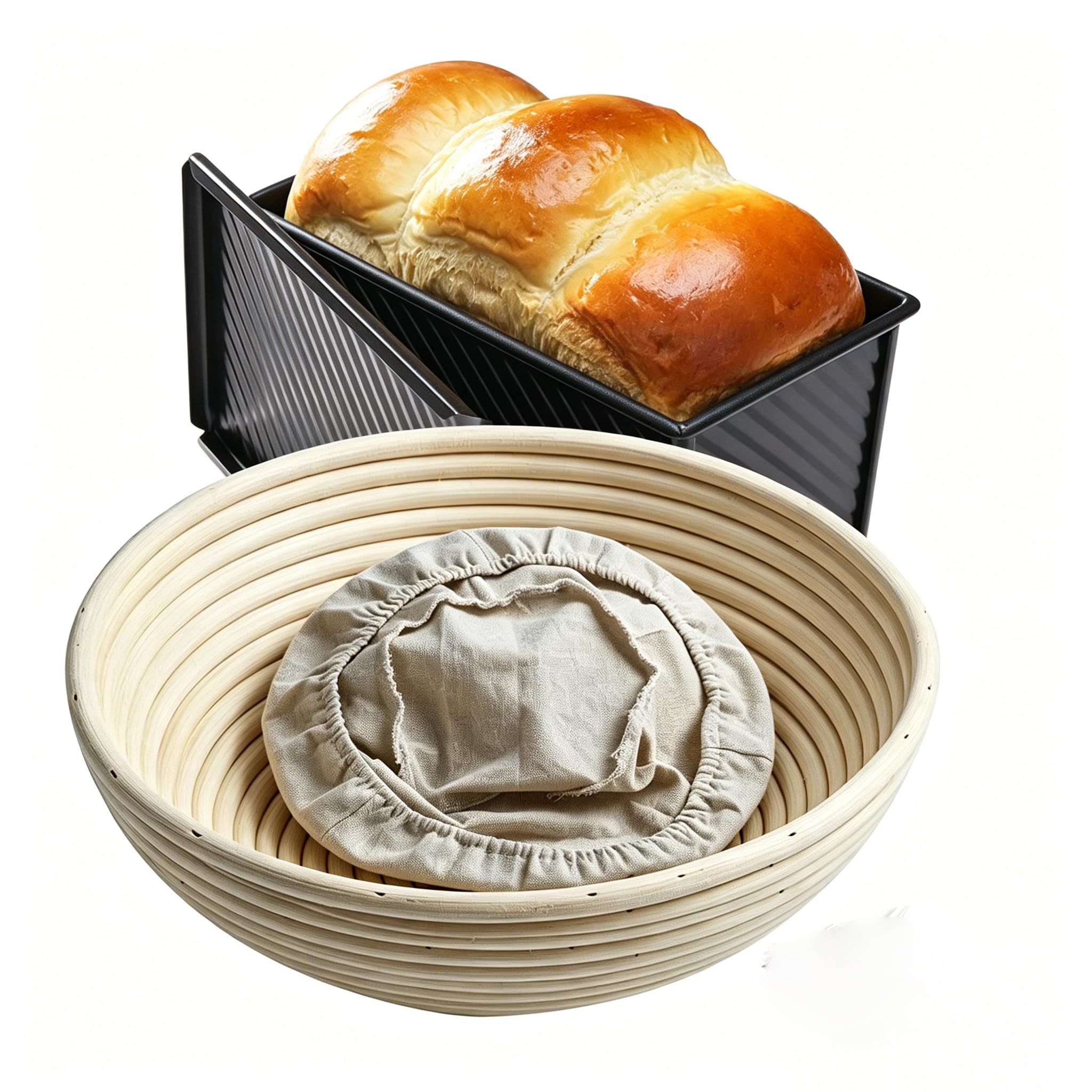 Gärkorb & Toastbrotform für das Backen zu Hause