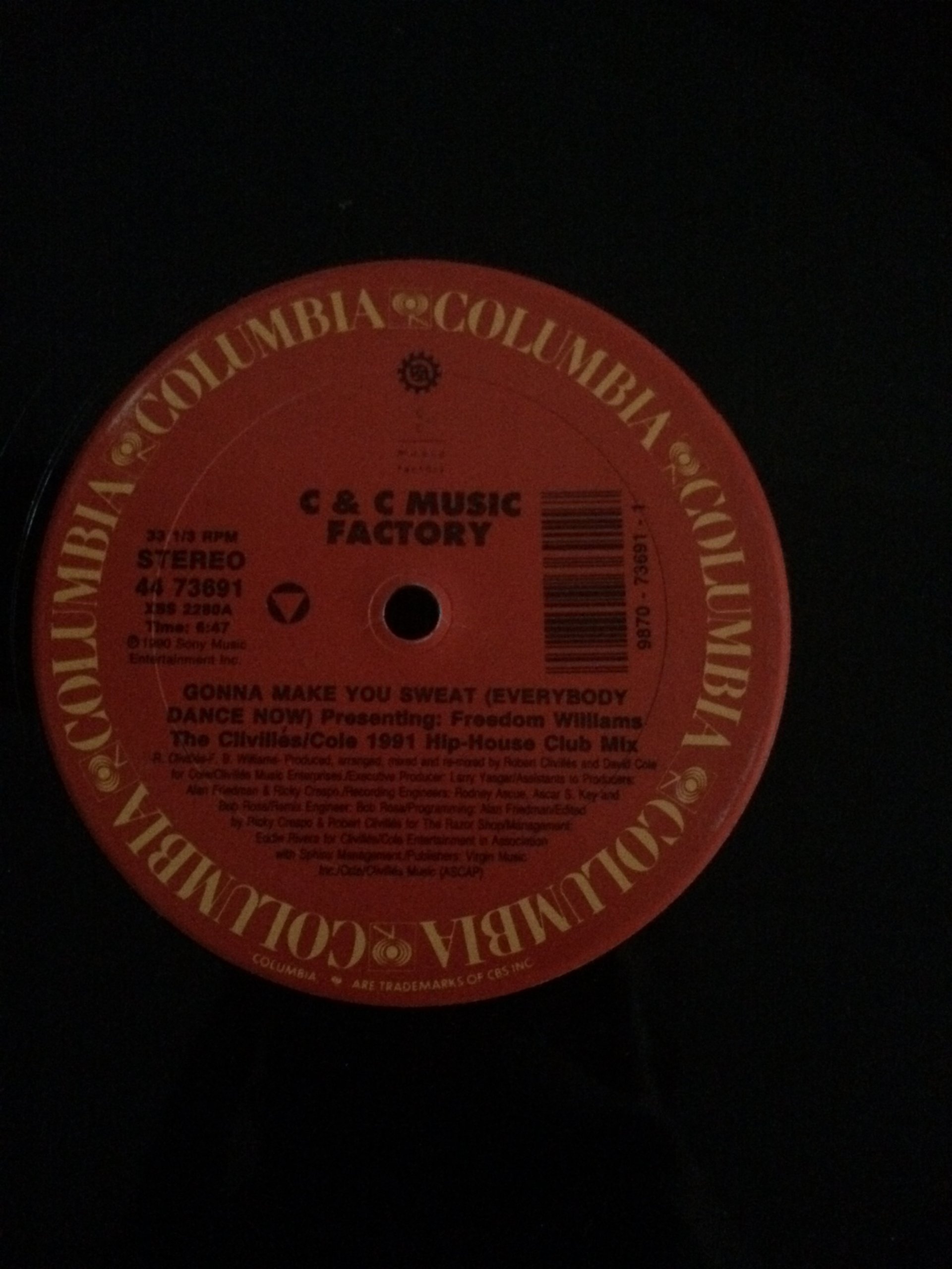 C + C Music Factory - Gonna Make You Sweat (Everybody Dance Now) (1991 Remix) - Columbia Records