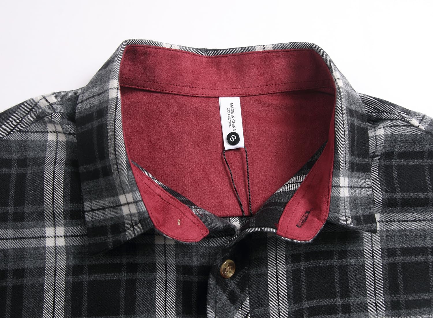 Premium Flannel Shirt for Men, Brushed Utility Casual Plaid Shirt, Button-Down Long Sleeve with Pockets - Image 4