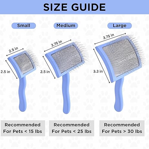 Miniatura 6 de Cepillo Slicker para perros, suministros de aseo para perros, el mejor cepillo para garabatos y caniches para perros de pelo largo, desenredante de