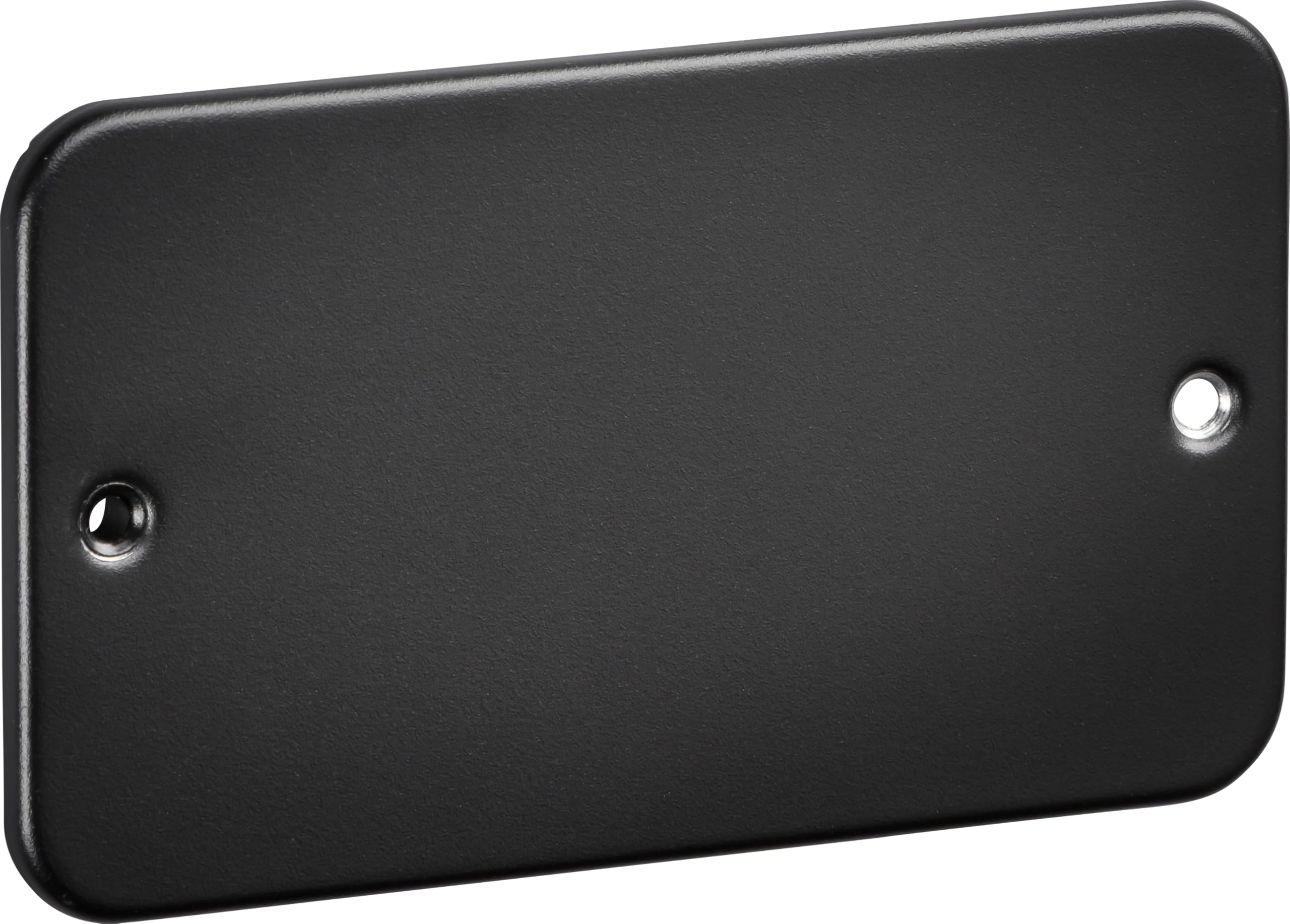 Knightsbridge Textured Sand Black Metalclad 2G Blanking Plate - Finish