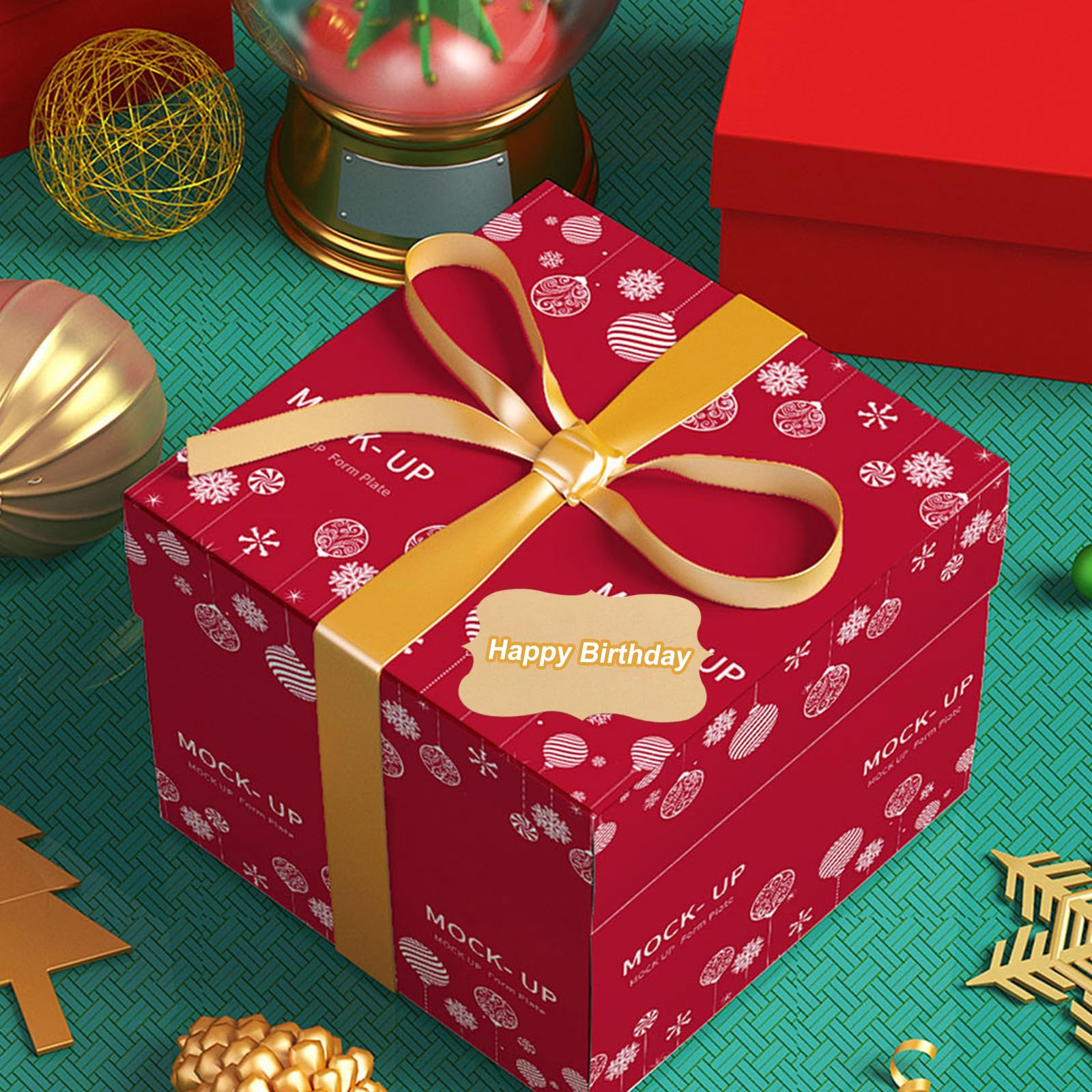 Autocollants Ronds En Papier Kraft – Lot De 500, Diamètre 4 Cm, Motifs Noël (flocons, Sapins…), Pour étiquettes Confiture, Emballages Cadeaux