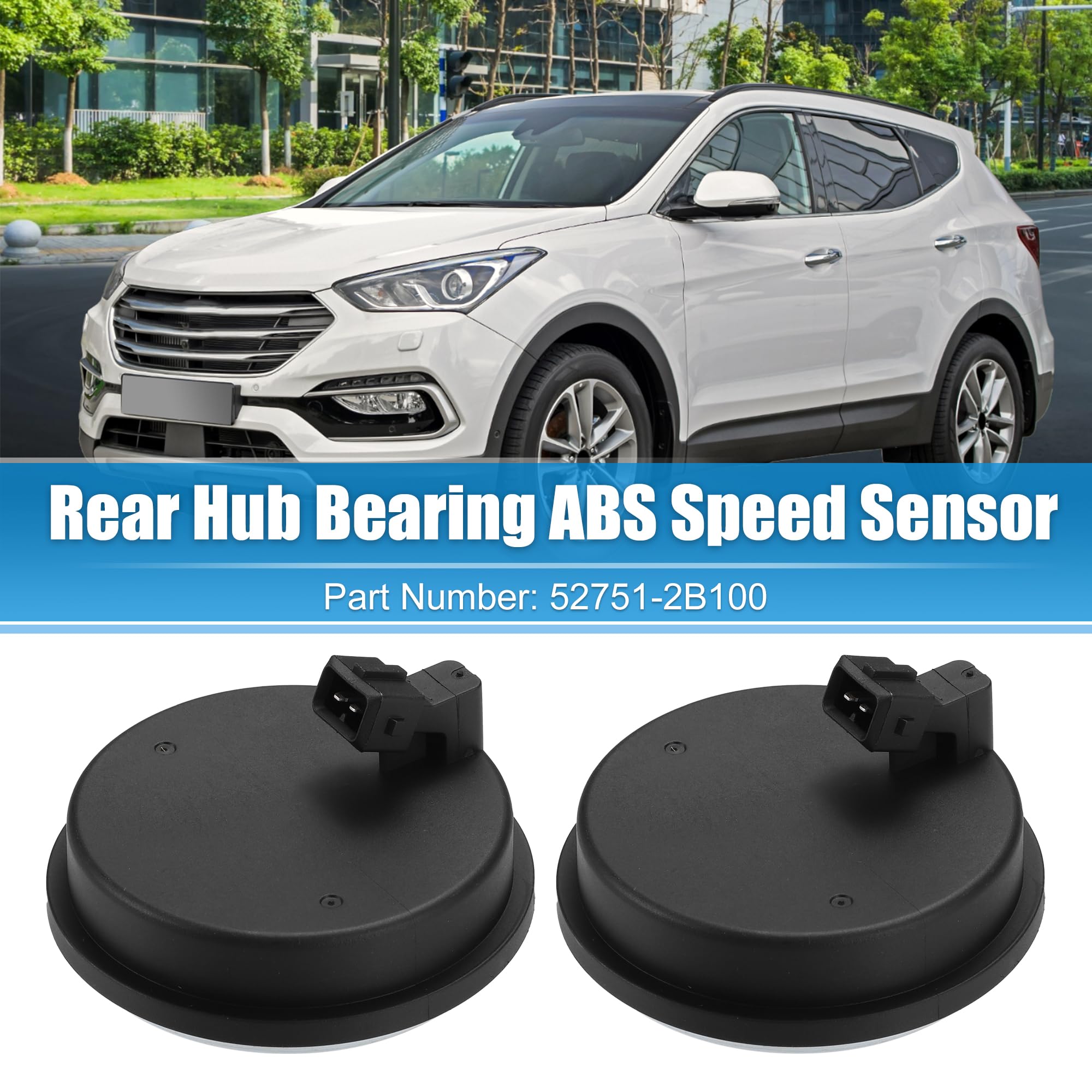 QUARKZMAN 2 Uds Trasero Cubo Cojinete Abs Velocidad Sensor para Hyundai No.52751-2b100