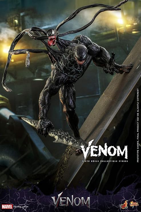 Hot Toys Movie Masterpiece Venom 1/6 Scale Figure, Black