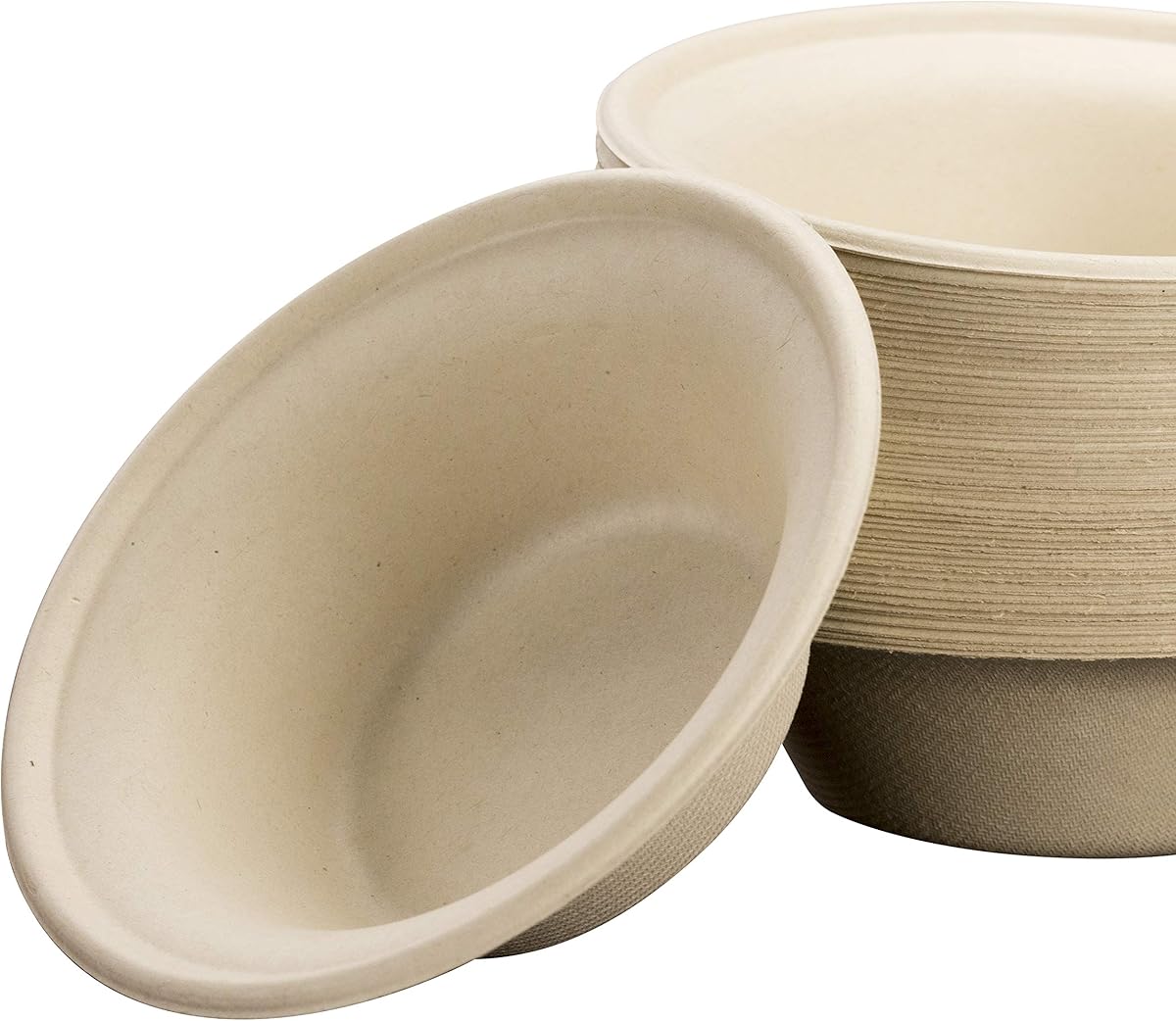 Durable Biodegradable Leak-Proof 11.5 oz Disposable Bowls 25 Pk. Sturdy, Plant-Based Gluten-Free Compostable Wheatstraw Fiber Container, Eco-Friendly, Microwavable and Safe for Hot Cold or Pet Foods.
