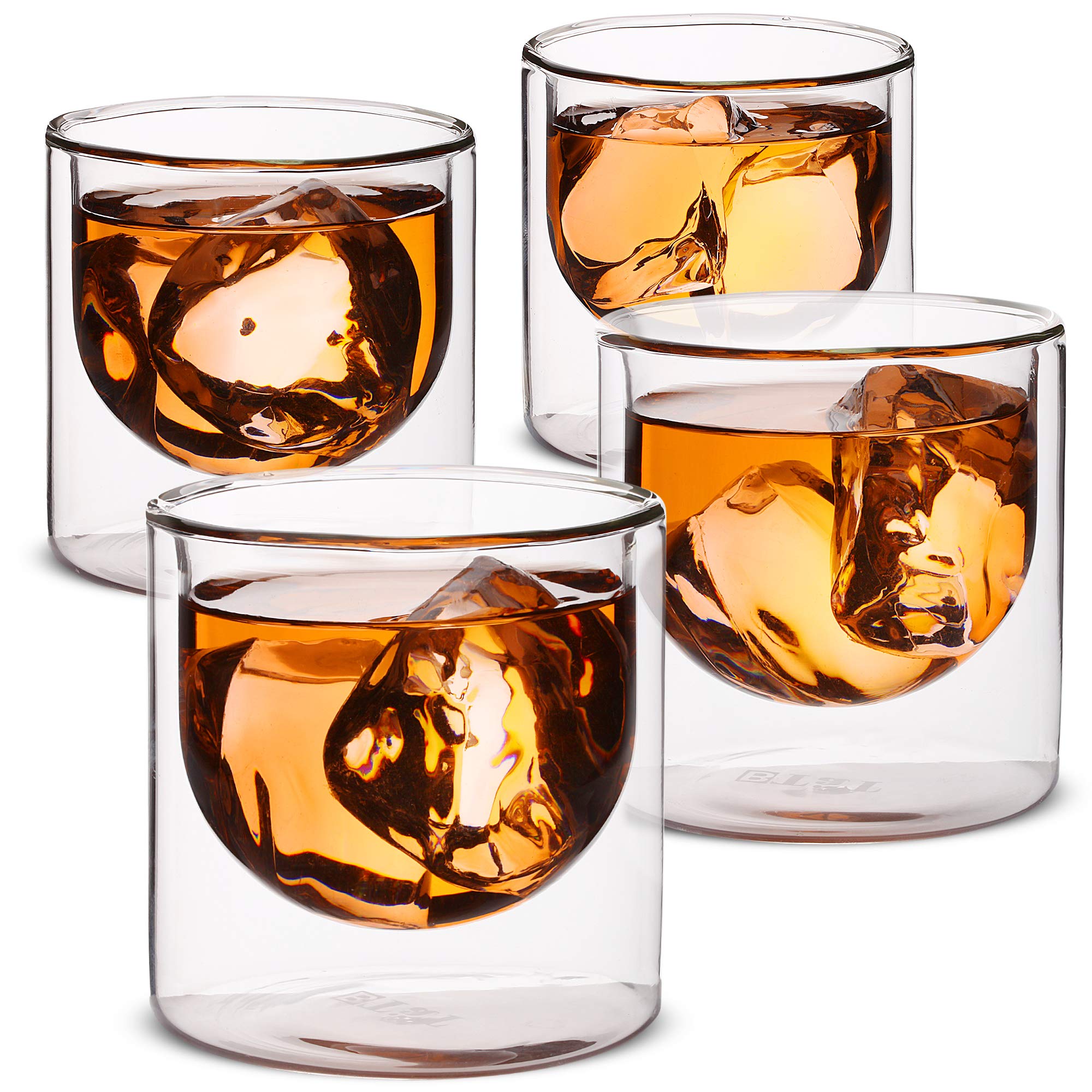 Amazon.com: BTaT- Double wall glass, Set of 4 (5 oz, 150 ml