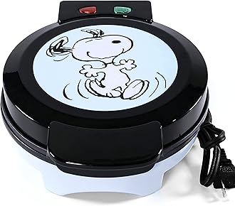 Uncanny Brands Peanuts Waffle Maker - Make Snoopy Waffles - Kitchen Appliance