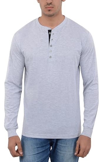 Cotton T-Shirt Ribbed_Grey, Grey, XXL 