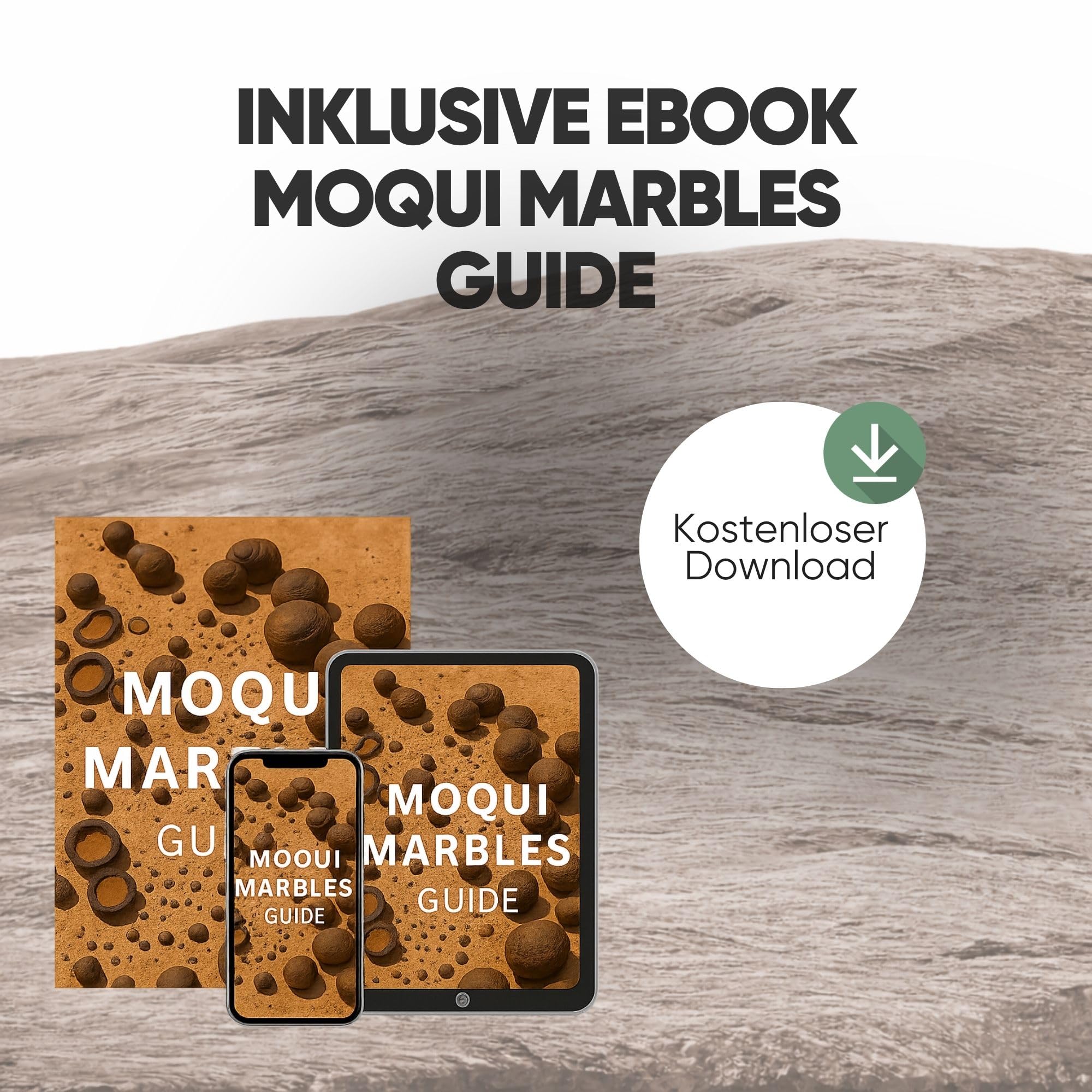 PURAJA Paar Original Moqui Marbles mit Echtheitszertifikat | Lebende Steine in Premium Qualität | Direkt aus dem Hopi Indianer - Gebiet im Westen der USA (Größe XL 28-38mm)