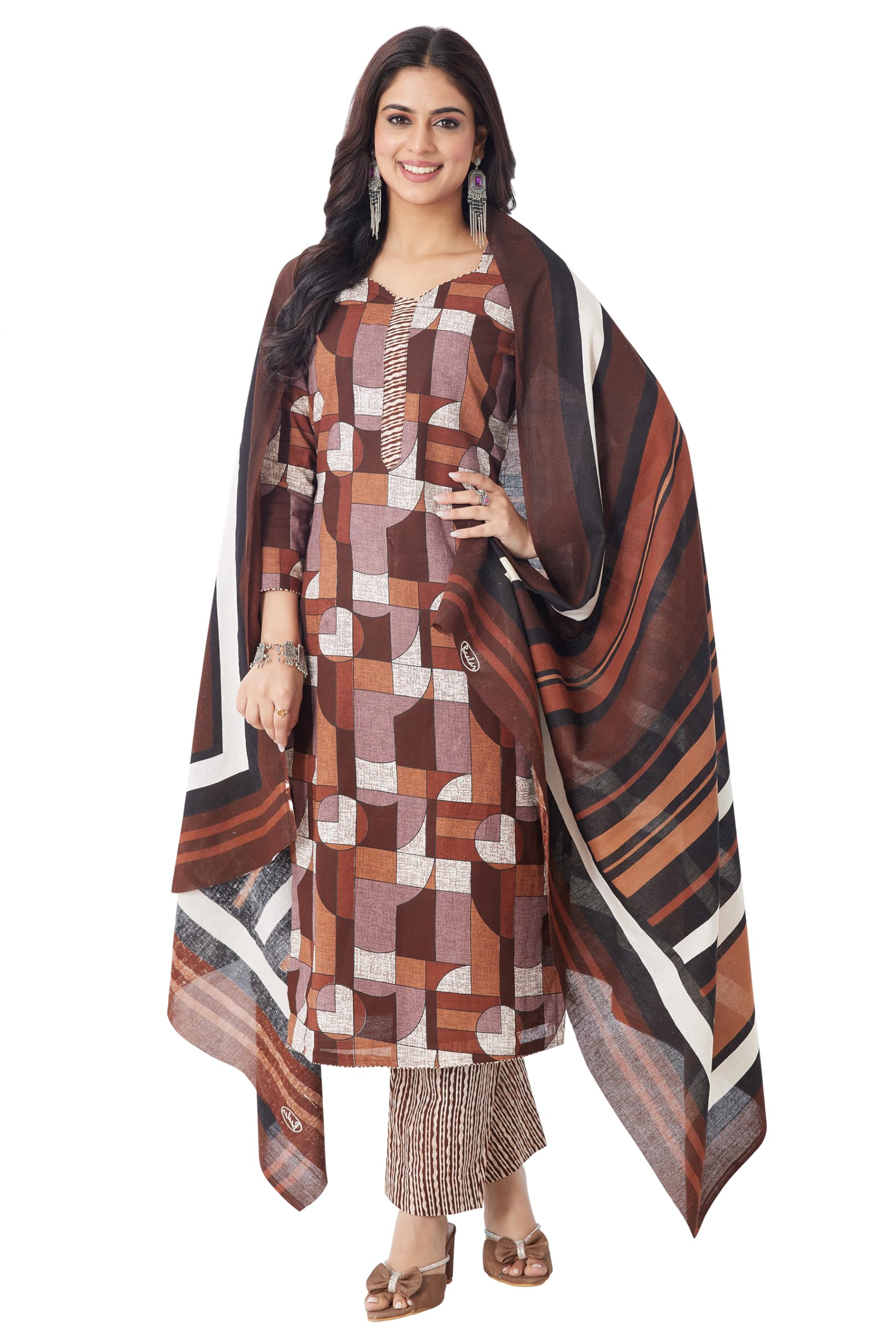 miraan Cotton Printed Readymade Salwar Suit For Women (MIRAANBAND3315)-picture-13