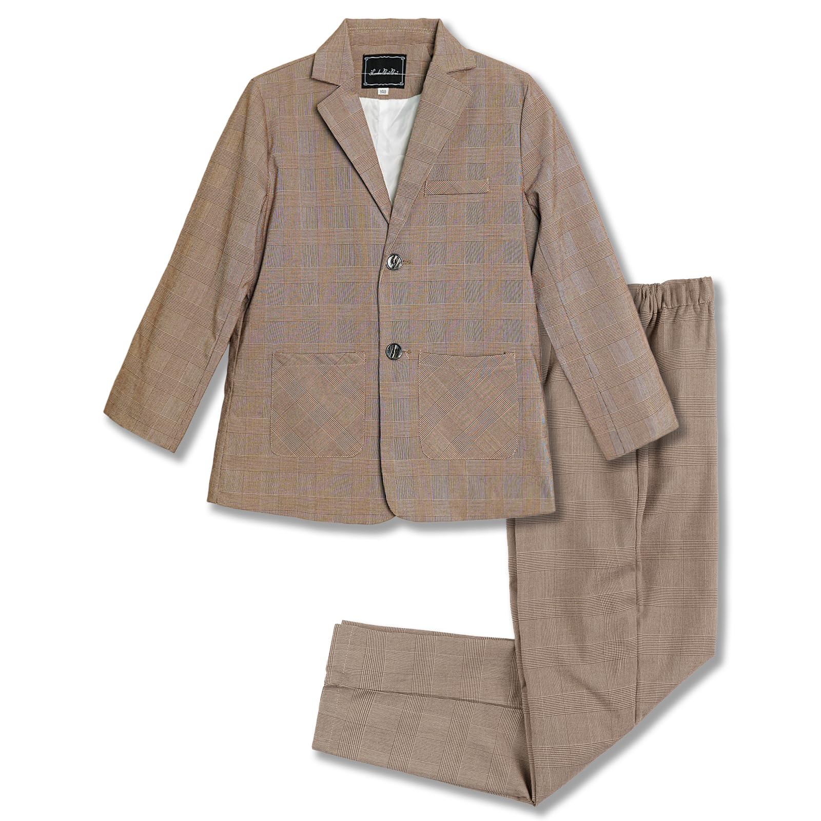 LOLANTA Jungen-Freizeitanzüge, Hochzeits-Outfits, 2-teiliges Gentleman-Blazer und Hose, Set