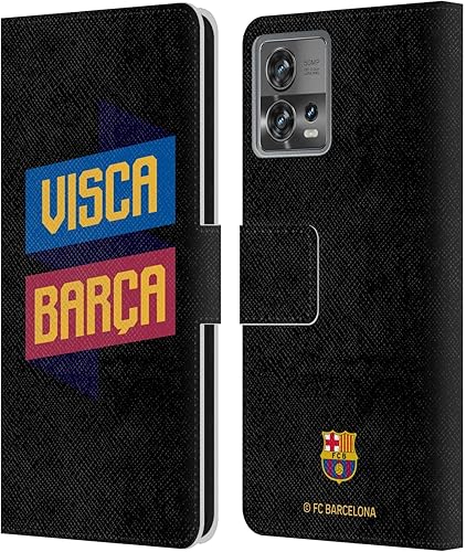 Miniatura 9 de Head Case Designs Officially Licensed FC Barcelona Logo and Pattern Forca Barca Leather Book Wallet Case Cover Compatible with Motorola Moto Edge 30
