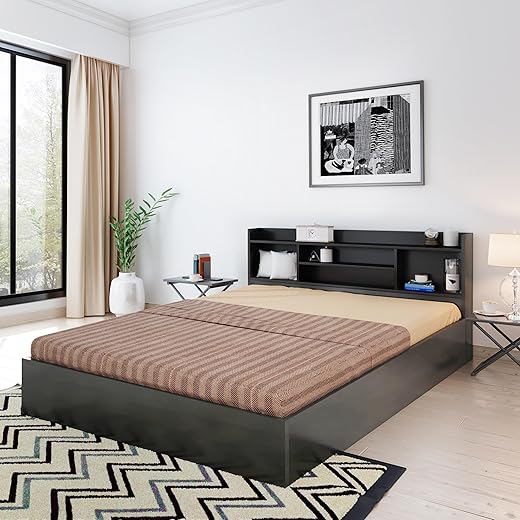 Freetown Engineered Wood Queen Bed with Storage