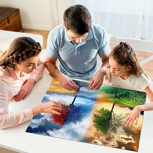 Miniatura 7 de Rompecabezas clásico para adultos, rompecabezas de madera de 1000 piezas, rompecabezas de madera, árbol de paisaje, moderno, decoración del hogar,