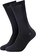 Forony Men's Anti-Odor Dress Socks 6-Pack: Combed Cotton, Quick Dry, Moisture Wicking, Size 8-13 Calf Socks