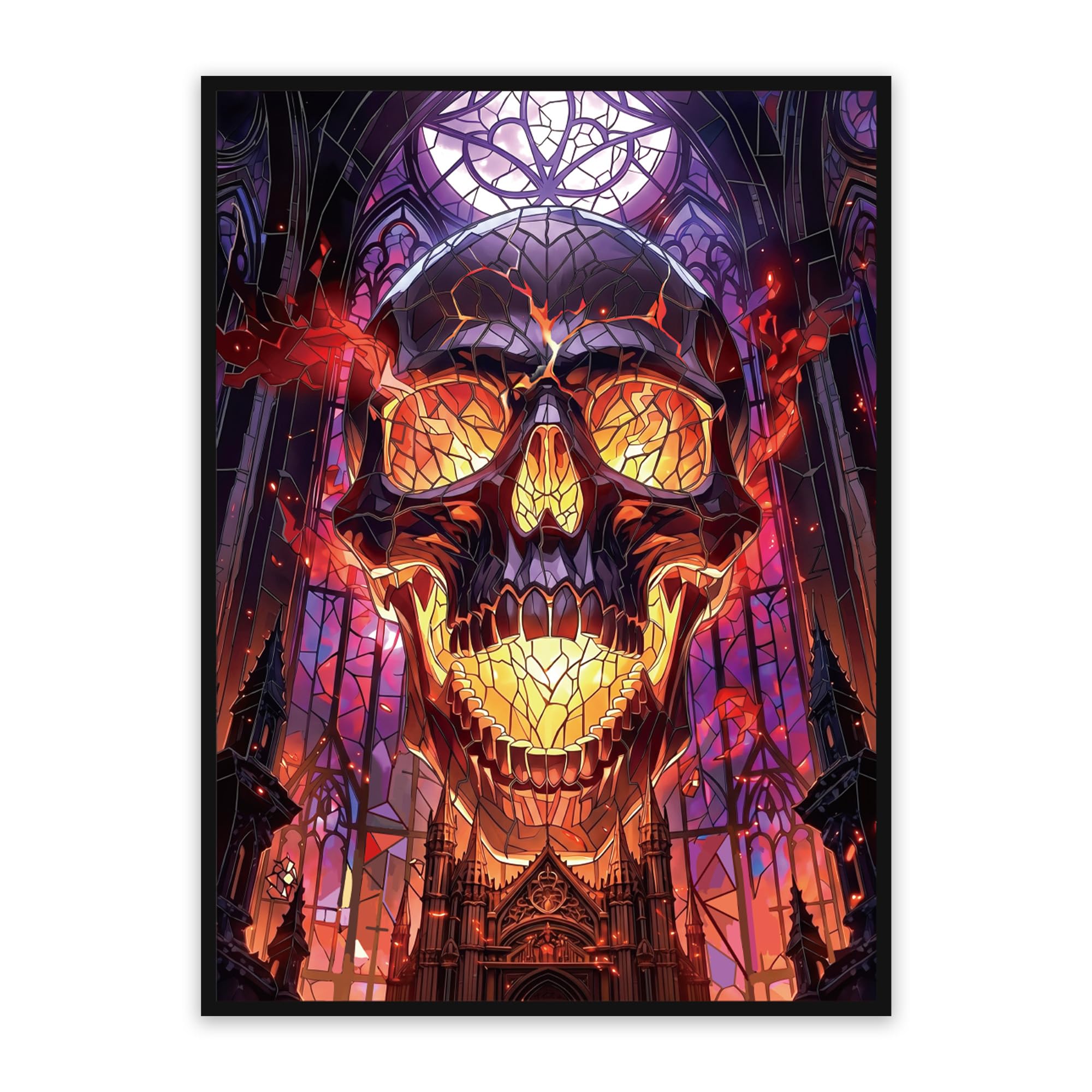 UAONO MTG Card Sleeves 100ct - Skull - Art Card Sleeves Deck Protector