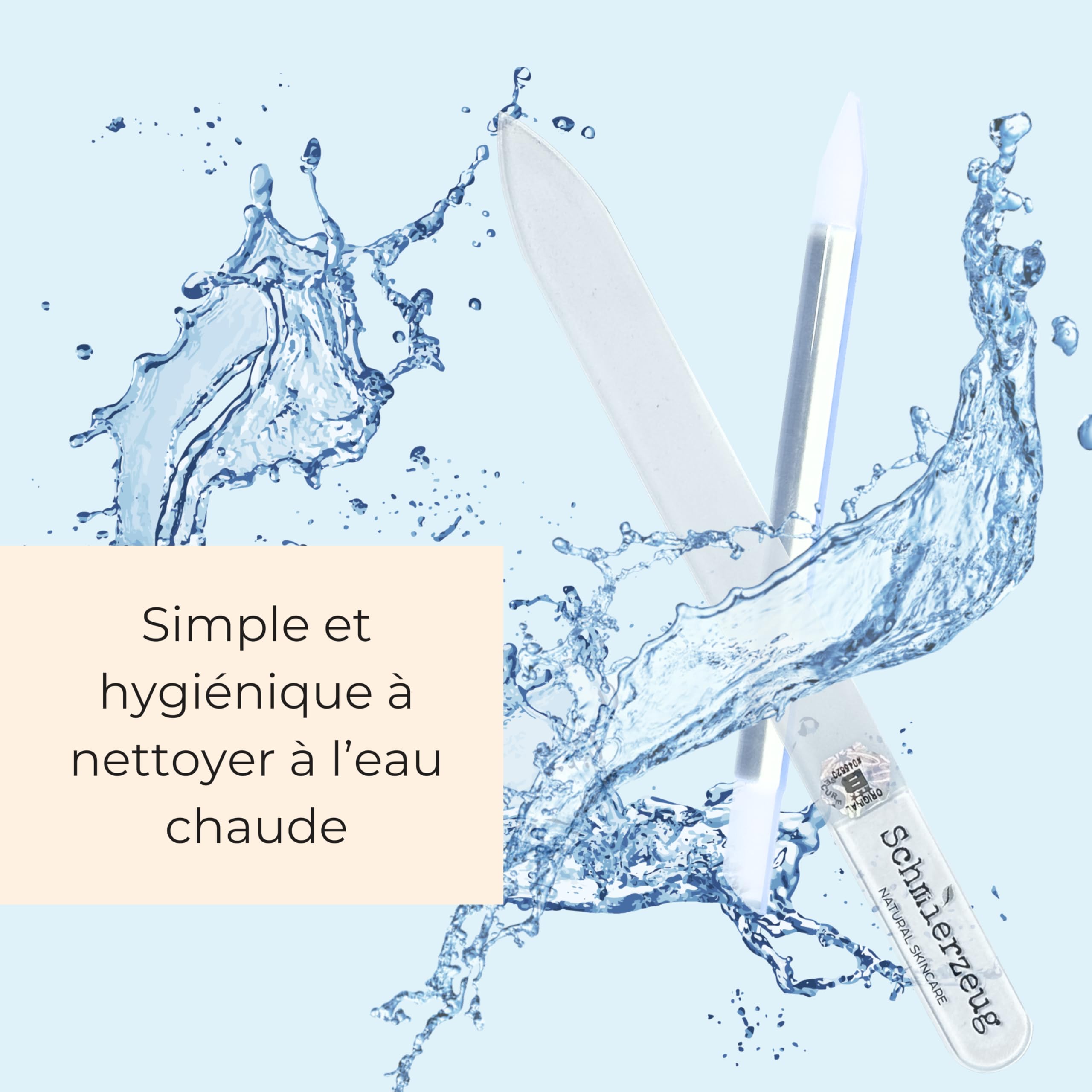 Lot de limes à ongles, lime à ongles en verre, bâton de manucure, lime à ongles et bâton de manucure dans un étui en feutre, nail art