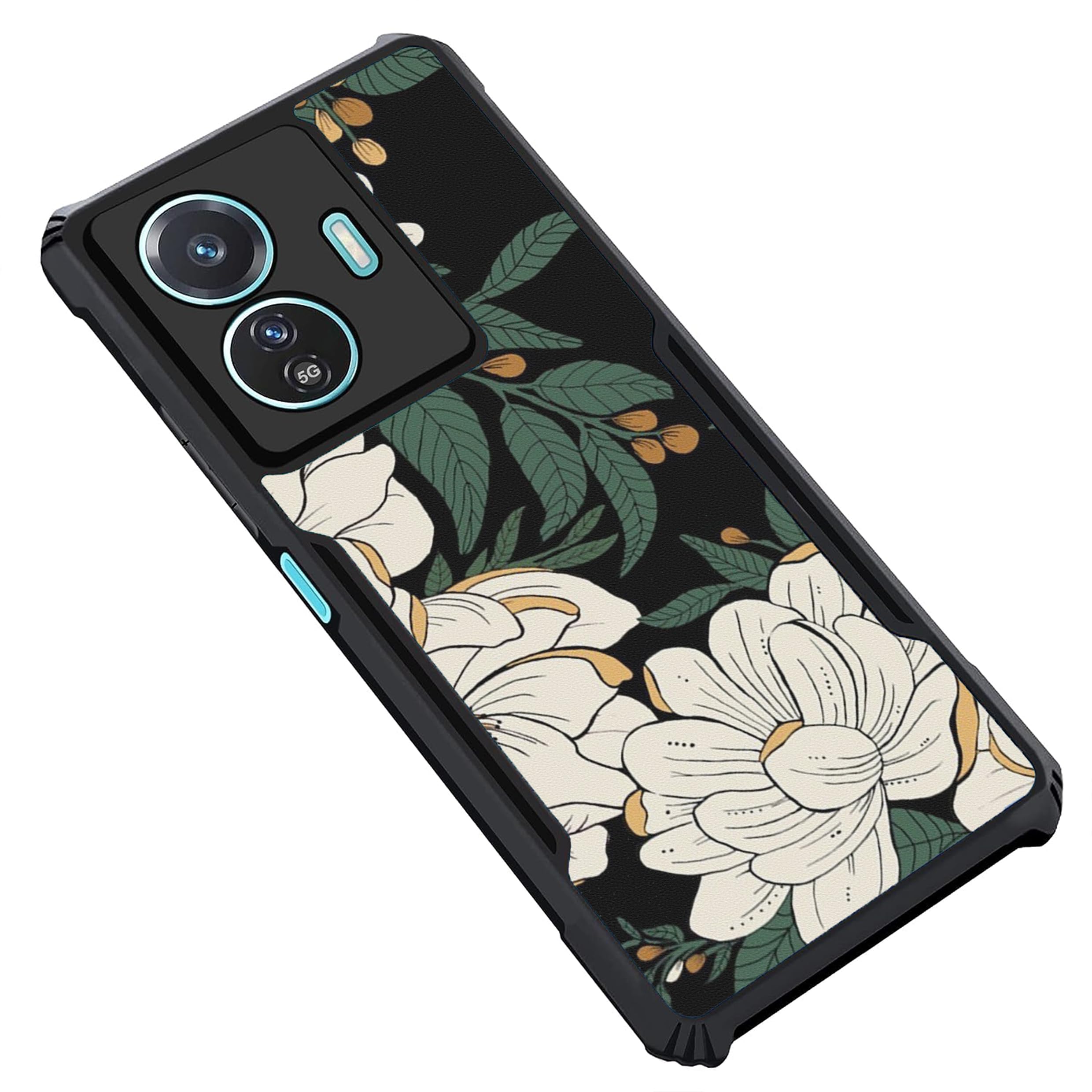 COBERTA Back Cover for iQOO Z6 Lite 5G Back Cover Case - White Floral PT99 D15036 (B0D39T1SNM) Amazon Price History, Amazon Price Tracker