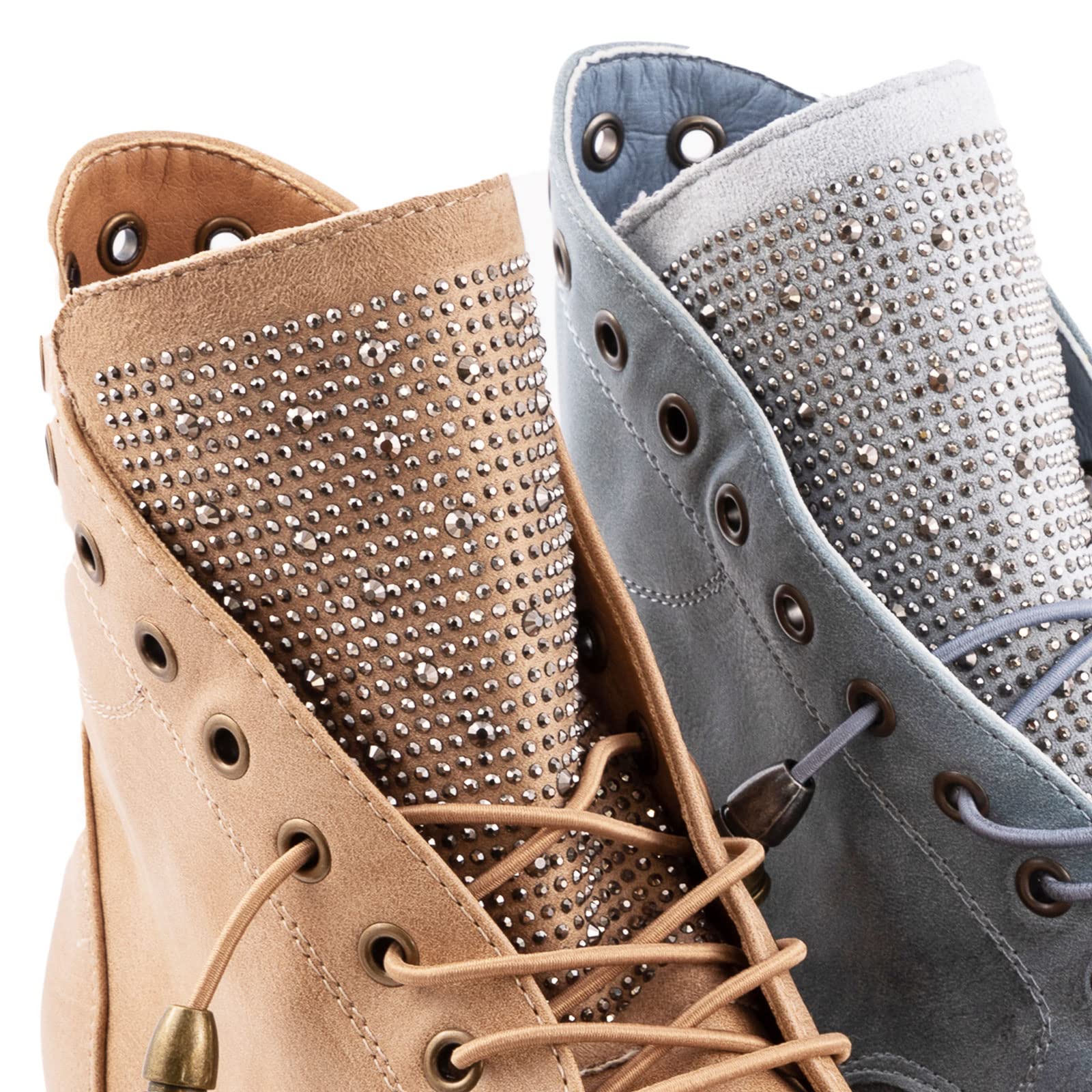 Toocool Stivali Donna Stivaletti Strass Anfibi Biker Invernali Scarpe G621
