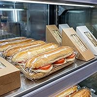 Vista 3 de Envoltura de plástico transparente para sándwiches - Alta claridad - 15 3/4" x 11 3/4" - Caja de 100