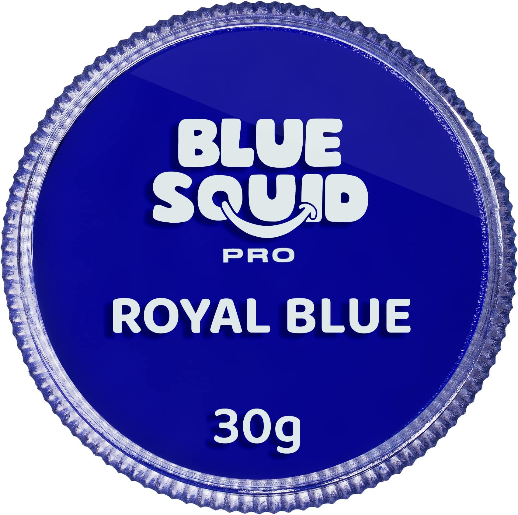 Blue Squid PRO Face Paint - Professional Water Based Single Cake Facepaint & Body Paints - SFX Makeup, Kids Adults Painting for Costume, Halloween Face Paints for Children - Classic Royal Blue 30g/1oz