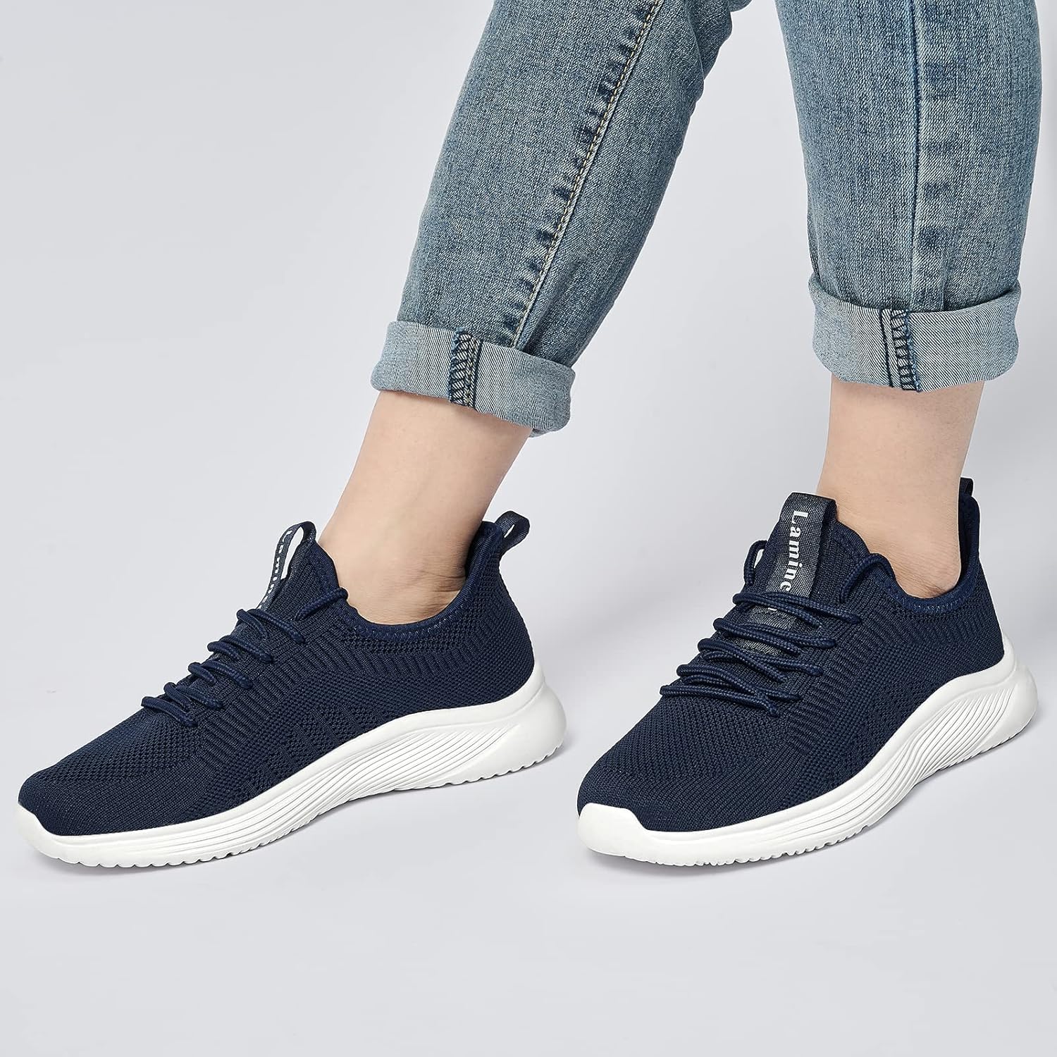 Lamincoa Womens Slip On Walking Shoes Non Slip Casual Road Running Lightweight Mesh Fashion Sneakers for Gym Travel Workout