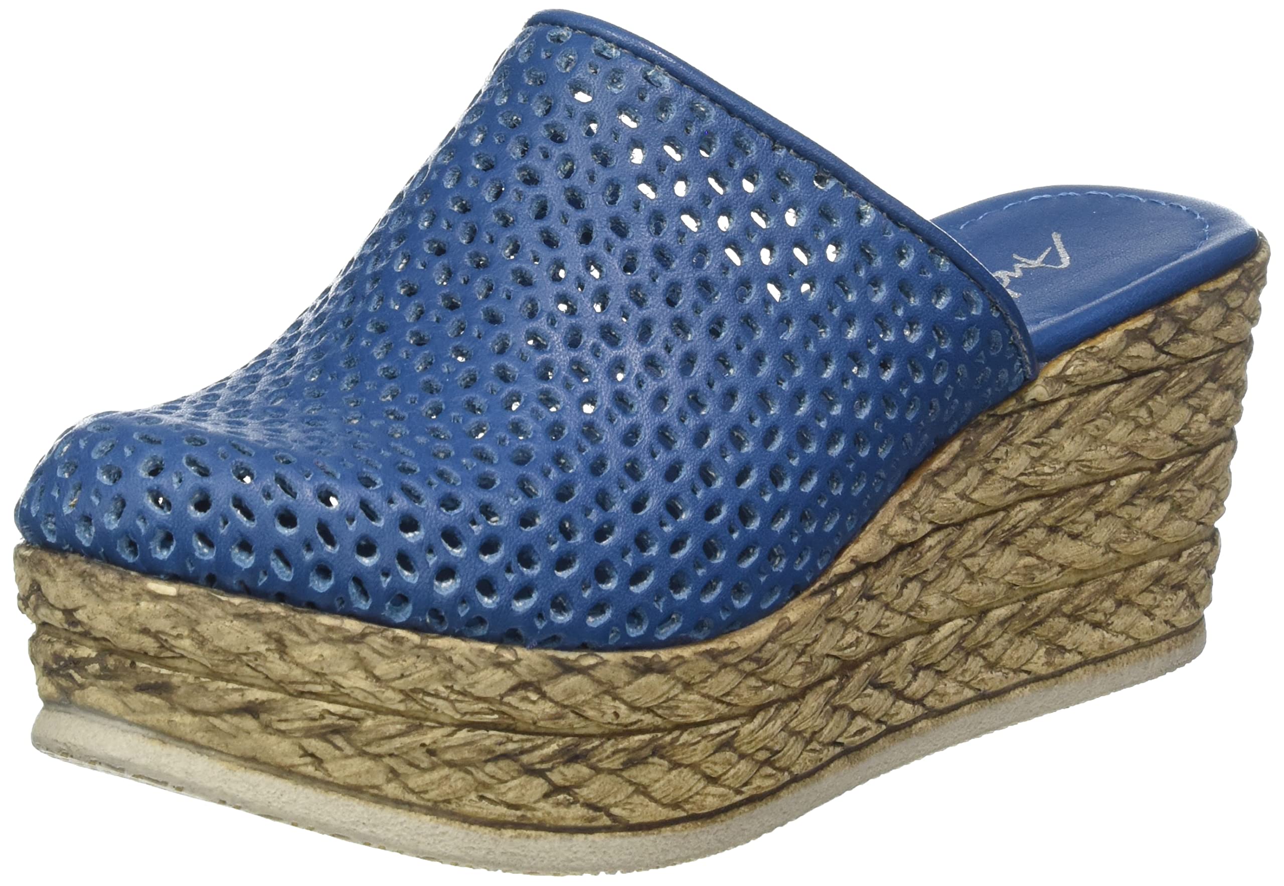 Andrea Conti Women's Wedge Clog Platform, Jeans, 8.5 UK