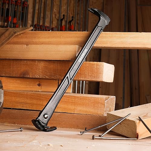 Miniatura 7 de WORKPRO Extractor de uñas de 13 pulgadas, barra de palanca de patas de gatos, herramienta removedor de uñas con patas de gatos y tirador de uñas