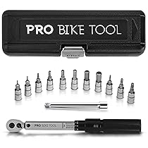 PRO BIKE TOOL Set Chiavi Dinamometriche 1, 4″ – 2-20 Nm – Kit Chiavi Torx e Brugola con Barra Estensione e Scatola – Chiave Dinamometrica per Bici Auto Moto – Accessori Bicicletta e Dinamometro