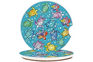 Sea Turtle Ceramic Cup Holders Car Coasters That Will Protect Your Car