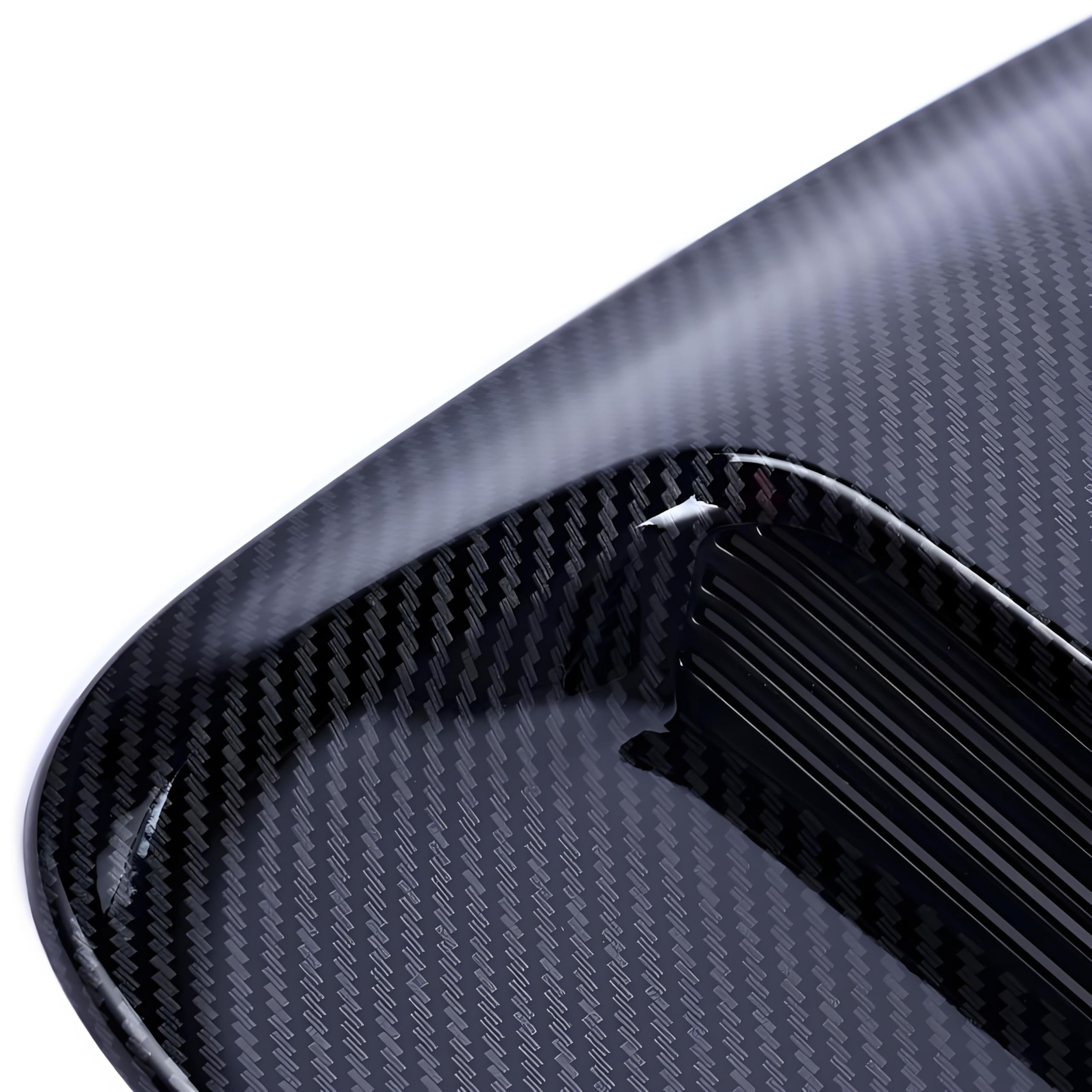 Car Hood Air Outlet Decoration - Shark Gill Vent Covers In Bright Black