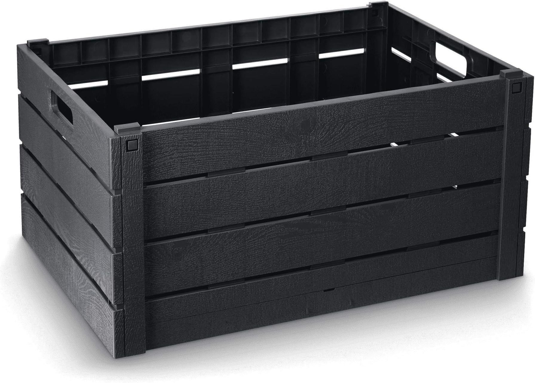 Strata Strata, Made In Uk, 60 Litre Wood Effect Folding Crate, L59Xw39Xh30cm - Str-Xw130-Grey-St