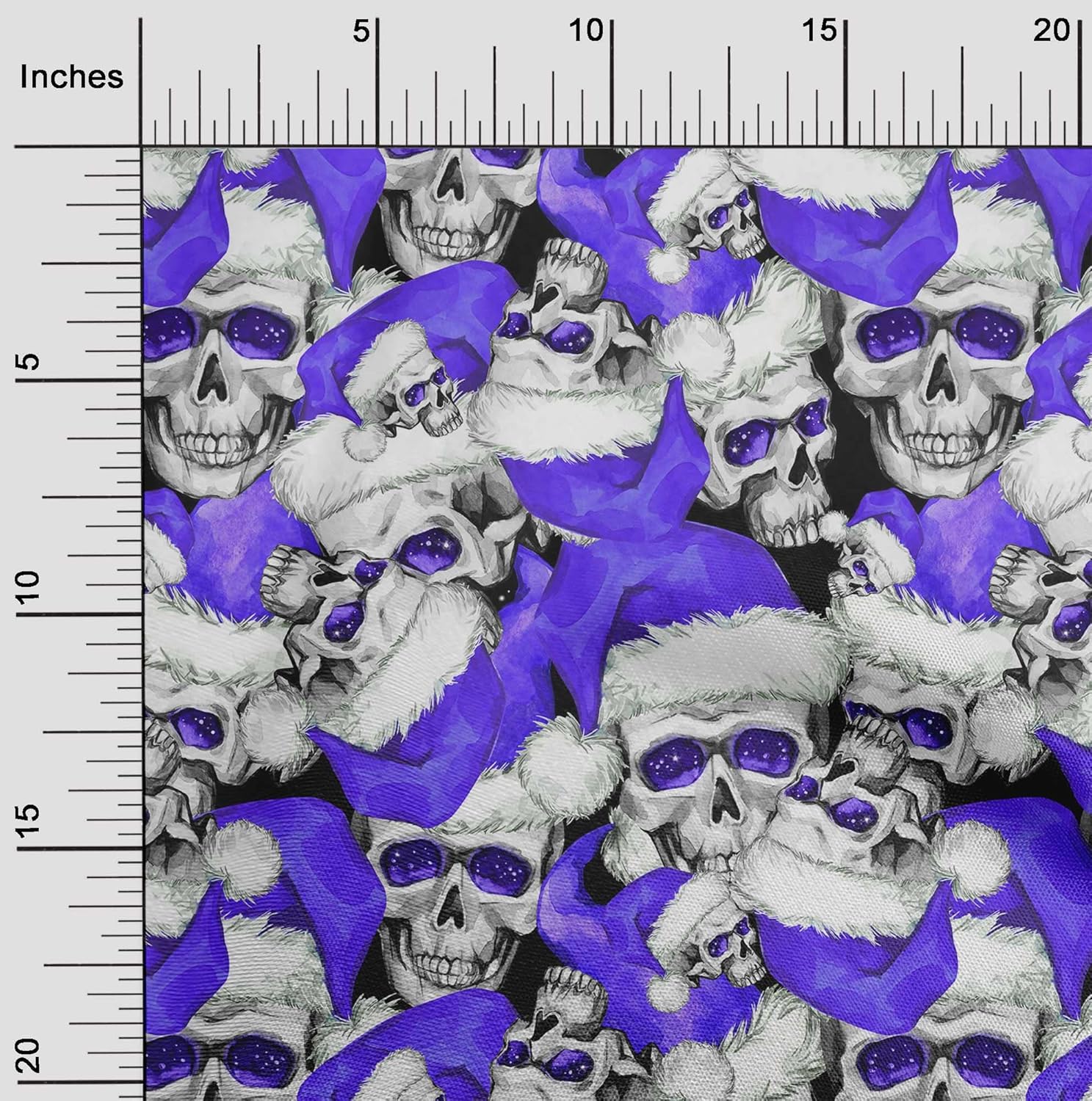 oneOone Cotton Jersey Purple Fabric Skull Quilting Supplies Print Sewing Fabric by The Yard 58 Inch Wide