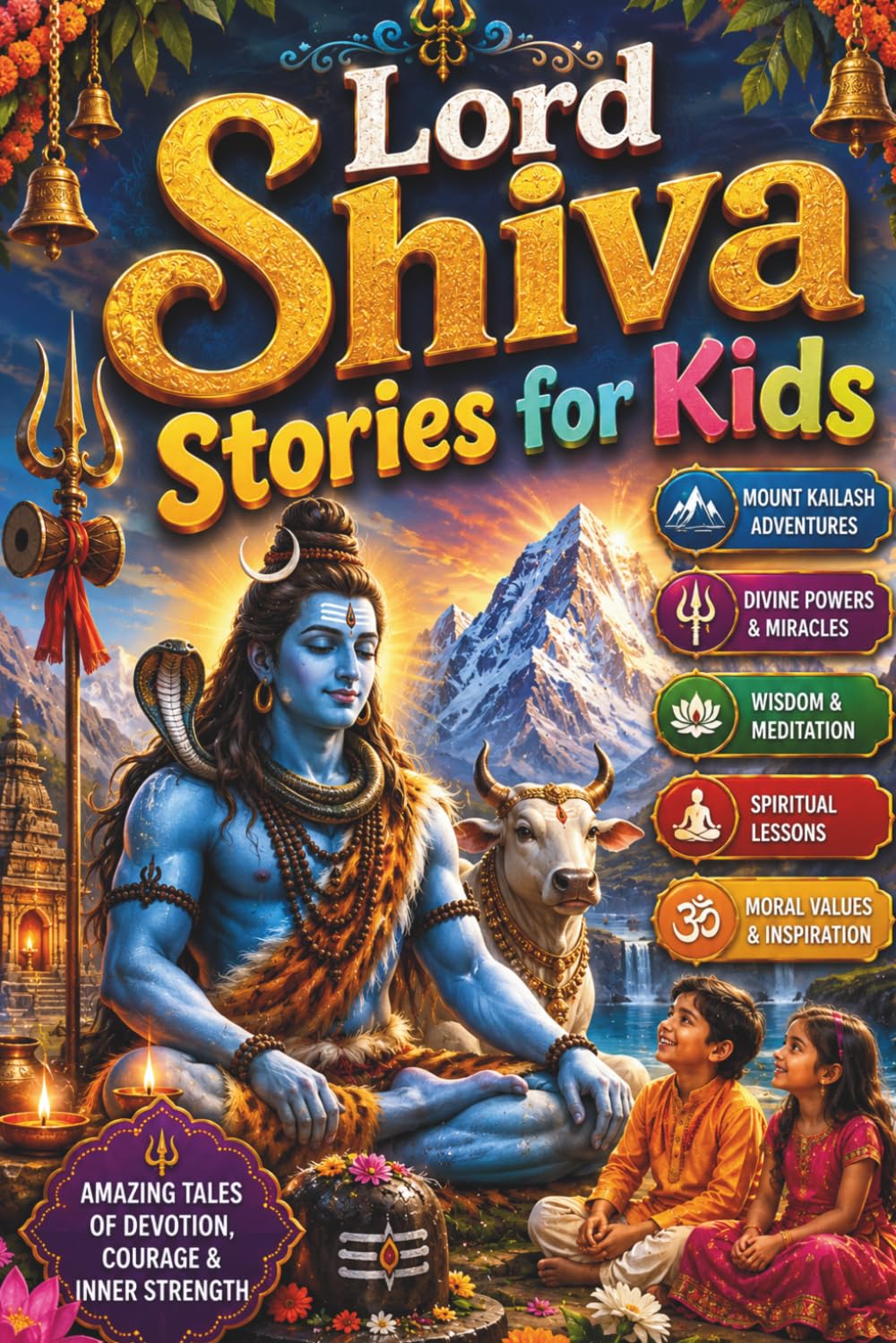 Lord Shiva Stories for Kids: Amazing Hindu Mythology Tales of Lord Shiva, Mount Kailash Adventures, Divine Powers, Ancient India, Wisdom, Meditation, ... Legends, Devotion & Inspiration for Children