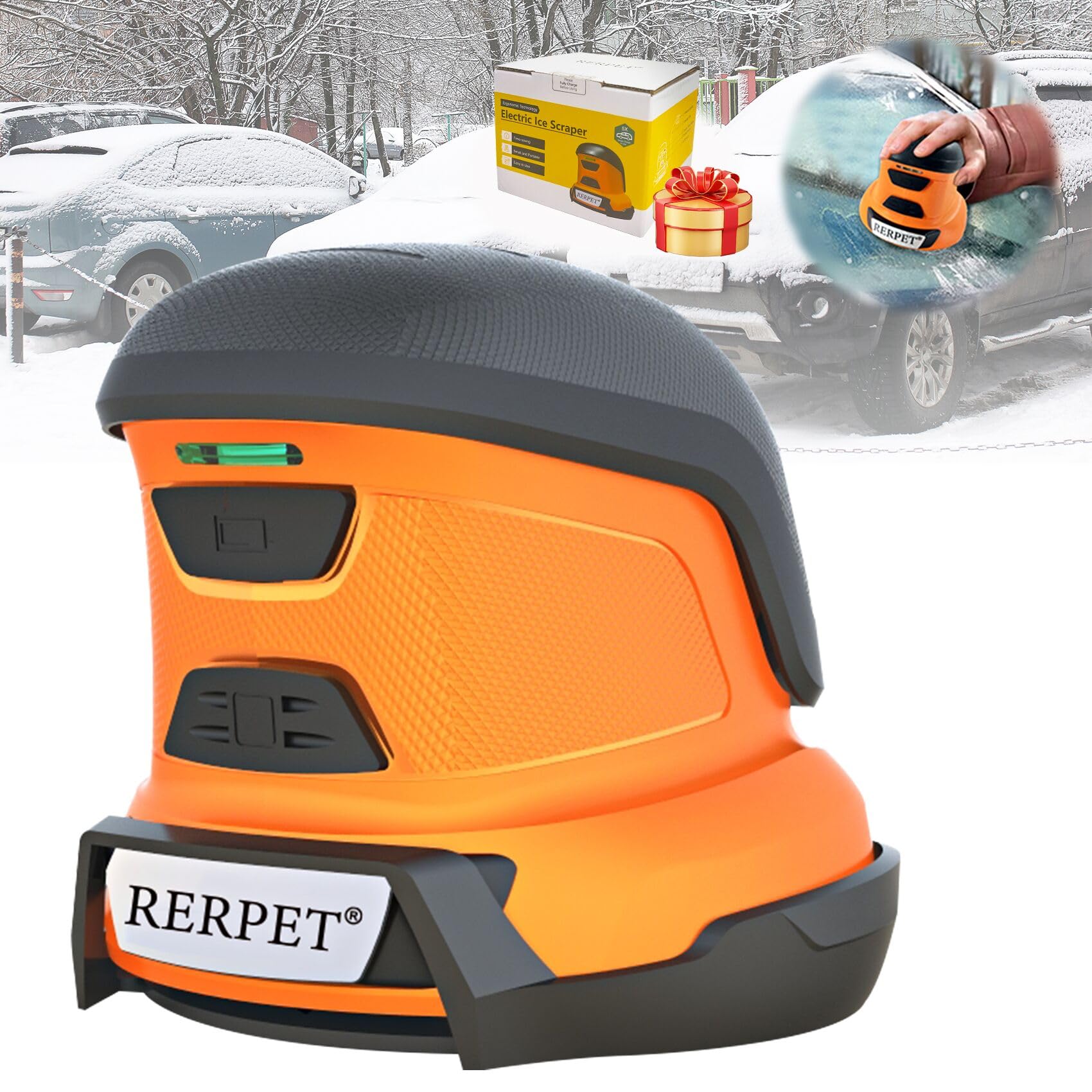 Electric Ice Scraper Ice Scrapers for Car Windshield Ice Removal Tool for Car in Winter Handheld Snow Scraper