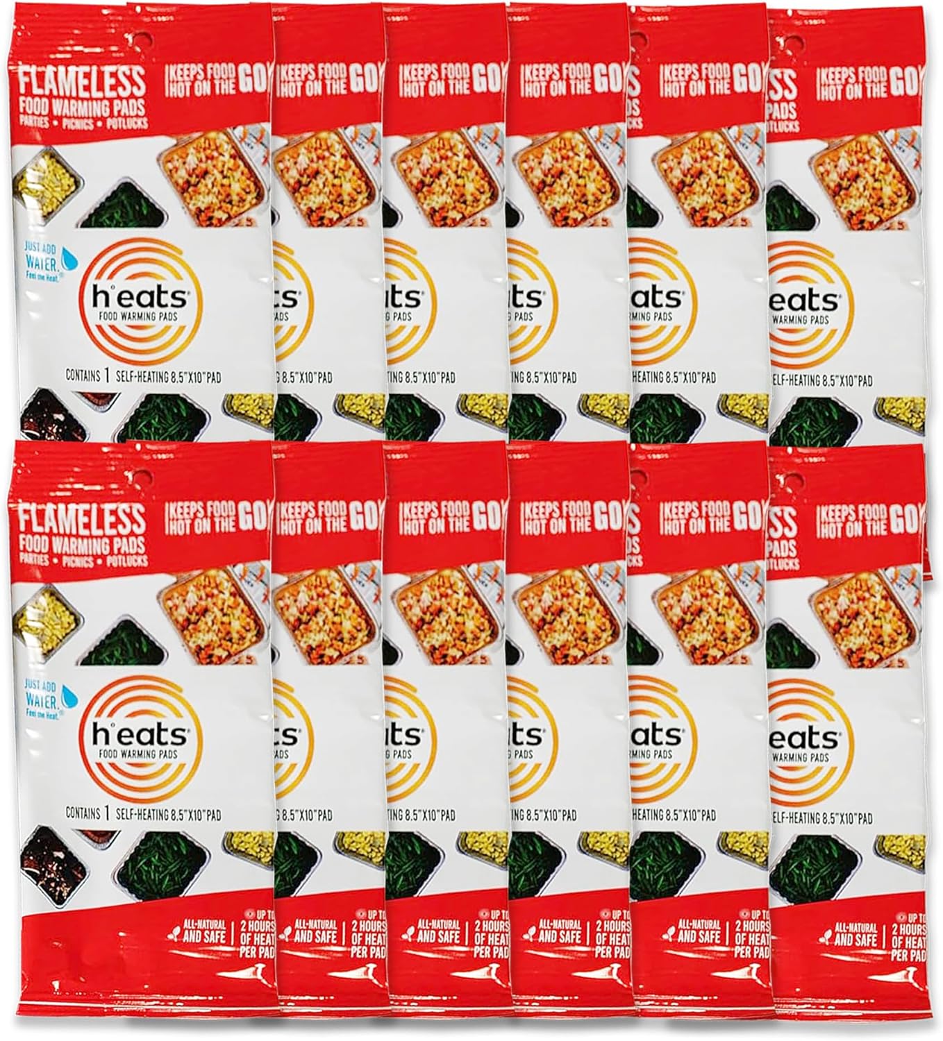 Flameless Food Warming Pads (12 Pack) Food Warmers for