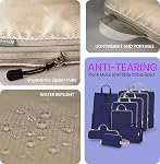 Compression Packing Cubes for Travel, Set of 10 Expandable Luggage Organizers with Shoe Bag, Lightweight Water-Resistant Suitcase Essentials for Carry-on & Checked Luggage, Royal Blue