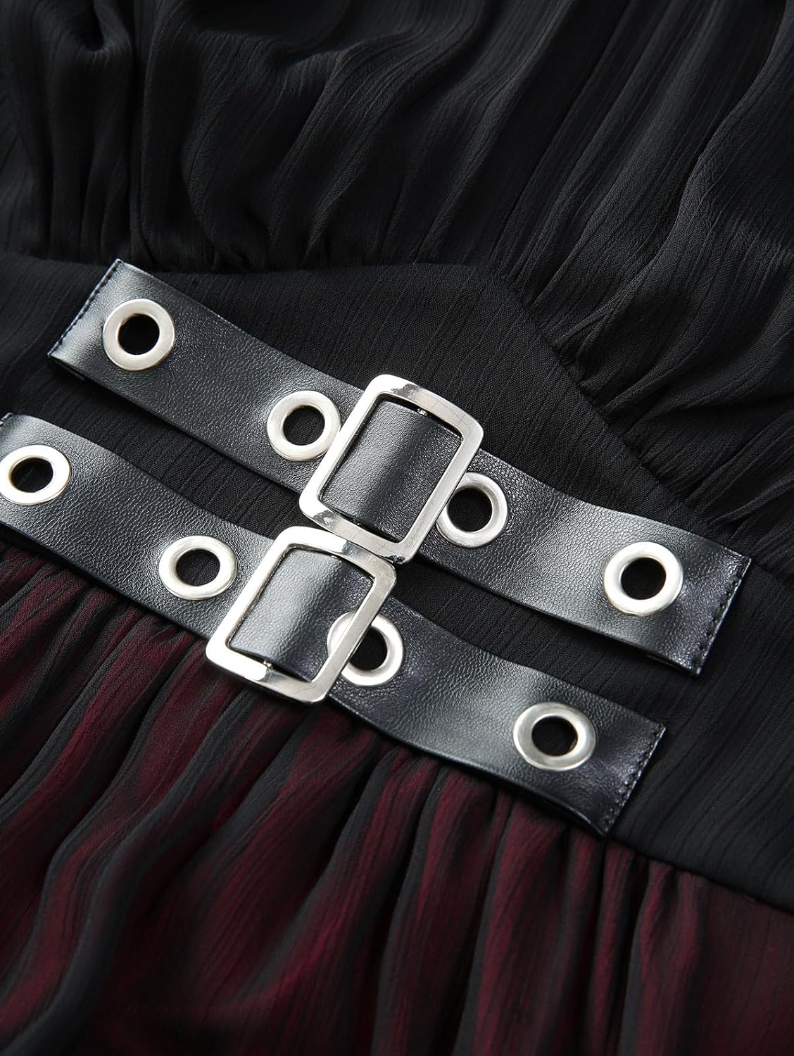 ROSE GAL Plus Size Women Halloween Costume Medieval Gothic Cold Shoulder Bell Sleeves Chiffon Swing Witch Dress - Image 4